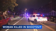 Woman standing on front porch killed during shootout in the Strawberry Mansion section of Philadelphia