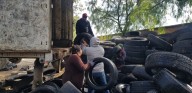 La Paz recolecta mil 460 neumáticos en desuso para su reciclaje