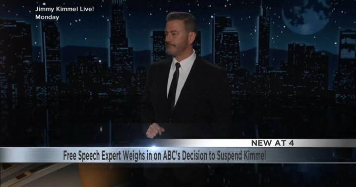 Free speech expert weighs in on ABC's decision to suspend Jimmy Kimmel