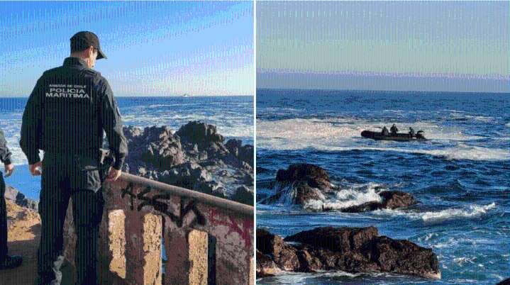Buzos se suman a búsqueda de niño de 14 años desaparecido tras lanzarse piqueros en Valparaíso