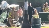 Shirtless man runs off after deadly crash in LA