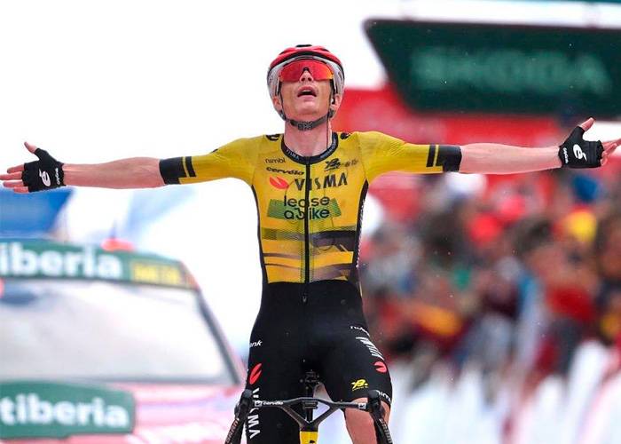 Jonas Vingegaard, ganador de la 9ª etapa de la Vuelta a España
