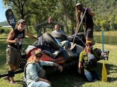 A year after Helene, a group of raft guides embarks on a river clean