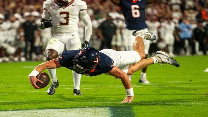 UVA outlasts No. 8 Florida State 46-38 in second overtime