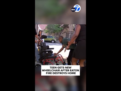 Altadena teen who lost his wheelchair in Eaton Fire gets new upgrade