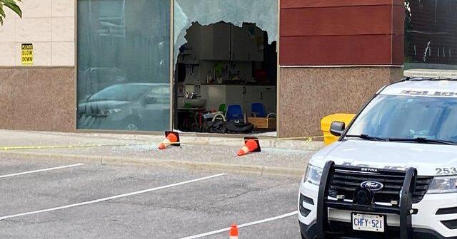 Young child dead, nine injured after SUV smashes through window of Ontario daycare