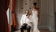 The Bride Wore Schiaparelli, Ines Di Santo, and Dior by John Galliano for Her Romantic Garden Wedding in Paris