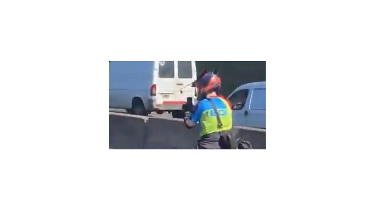 A más de 100 km/h en Panamericana