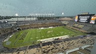 Purdue football game vs USC lightning delay, stadium evacuated, radar