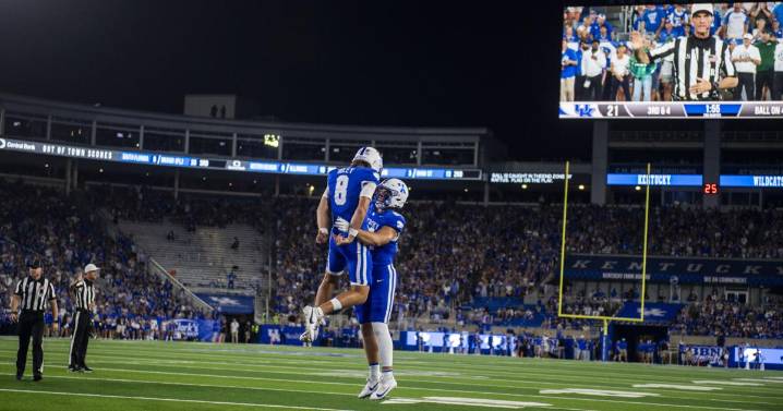 McGowan runs for 3 TDs, Boley passes for 2 scores as Kentucky beats E. Michigan 48