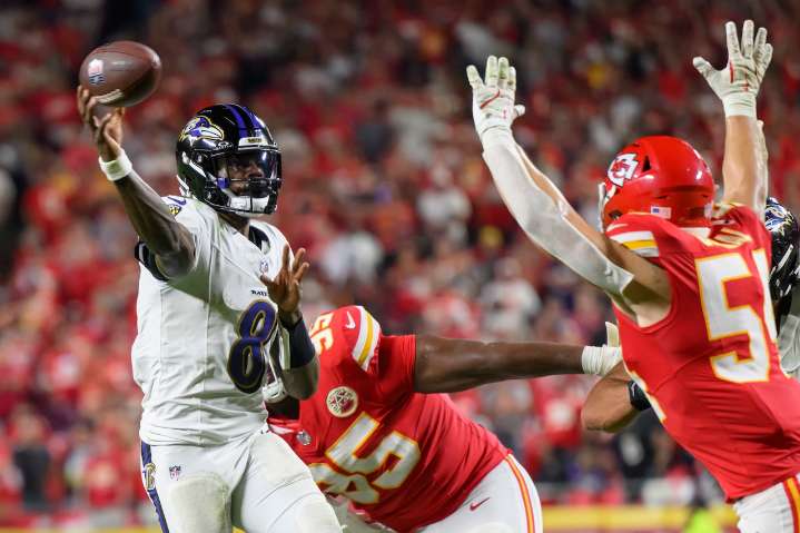 Where to watch the Kansas City Chiefs vs. Baltimore Ravens today for free