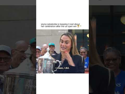 Aryna Sabalenka joins us to talk about her US Open celebrations