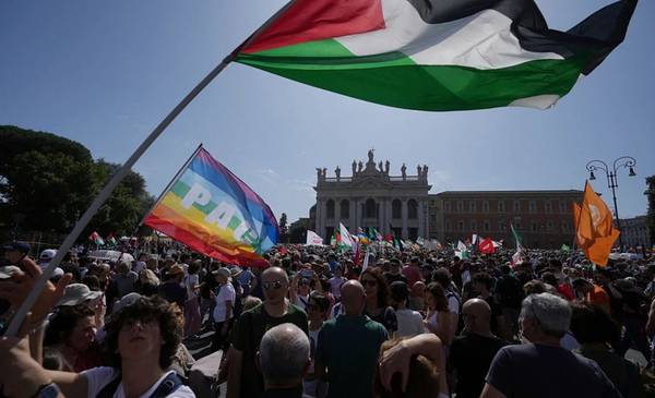 Trabajadores italianos llamaron a huelga por Palestina