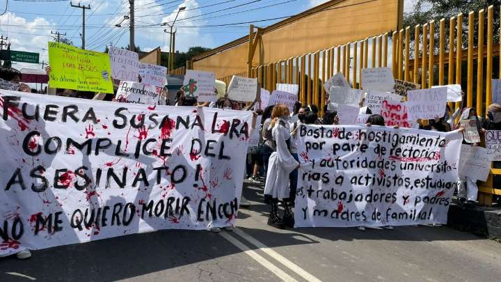 CCH Sur: estudiantes de la UNAM realizan segunda marcha por una educación segura