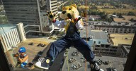 Not Tom Cruise or window washers; these DTC high-rise ropers raise money for cancer nonprofit