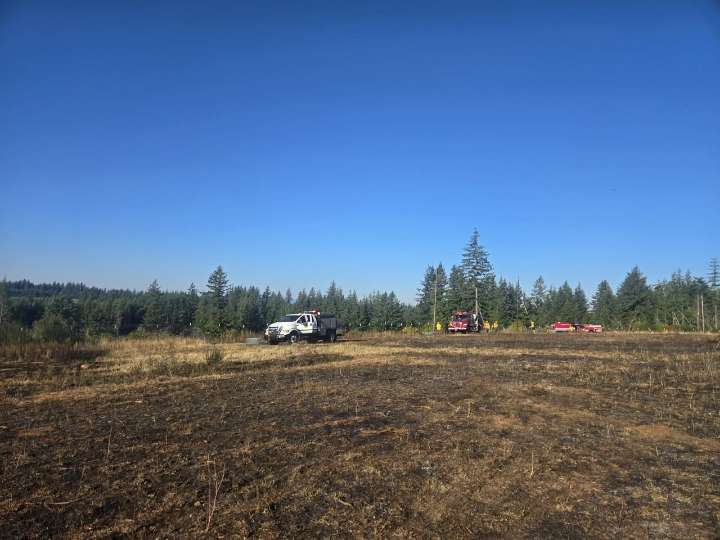Brush fire burns 8 acres near Estacada