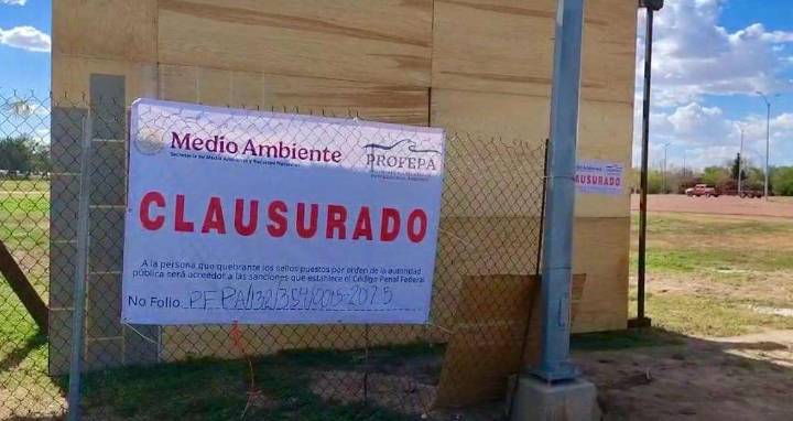 Clausura Profepa obras del 15 de septiembre