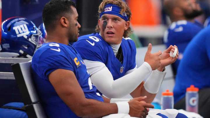 New York Giants bench Russell Wilson in shock move with Jaxson Dart starting at quarterback for Week 4