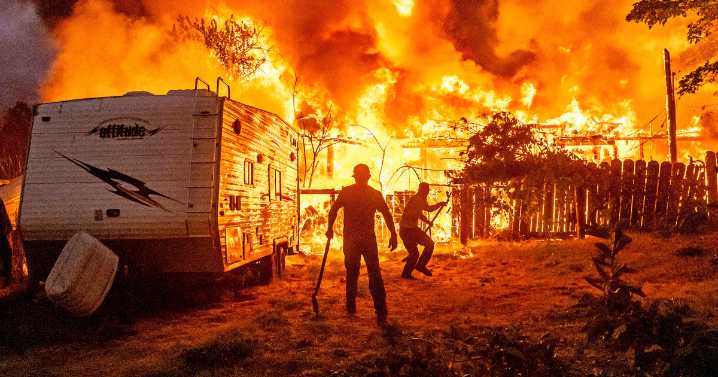 Chinese camp: Wildfire burns through historic California gold mining town, forcing evacuation