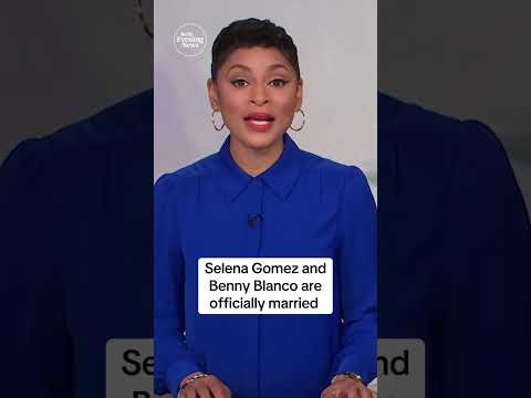 Selena Gomez and Benny Blanco are officially married #shorts