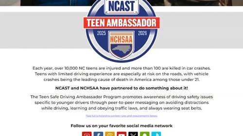 NC program aims to keep teen drivers safe by having other teenagers drive the message