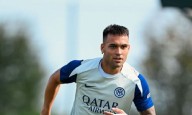 Lautaro entrenó pero es duda para enfrentar al Sassuolo