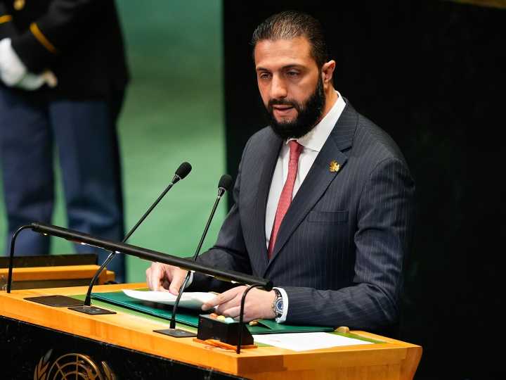 In his first UN speech, Syria’s al-Sharaa urges end to all sanctions