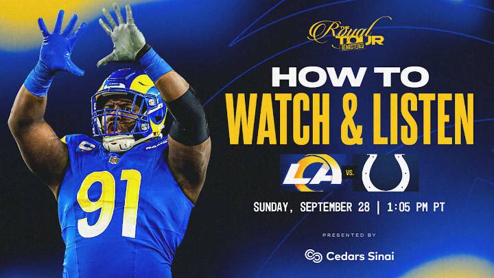 Los Angeles Rams vs. Indianapolis Colts: How to watch, listen to and live stream Week 4