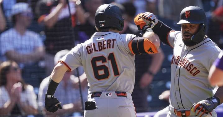 Drew Gilbert homers and gets 4 hits as Giants top Rockies 8
