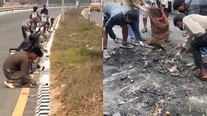 Nepal: Jóvenes limpiaron las calles tras las masivas protestas contra el gobierno (VIDEO)