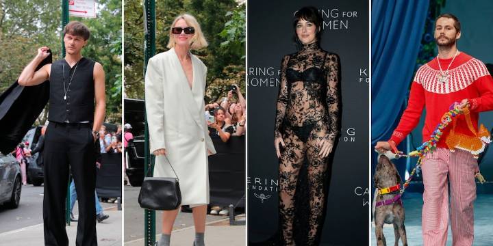 Transparencias y lentejuelas protagonizan los looks de celebridades en la Semana de la Moda de Nueva York