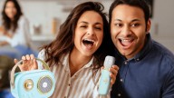 This retro karaoke speaker with raving reviews is under $18 at Walmart