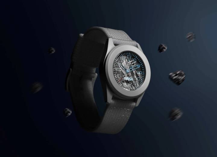 Massena Lab & Unimatic Close Out NASA Trilogy with Meteorite Dial Watch