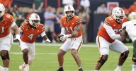 USF's Byrum Brown, Miami's Carson Beck each intercepted, ending long streaks without a pick