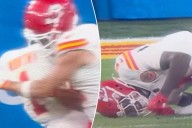 Chiefs' Xavier Worthy exits with injury after collision with Travis Kelce
