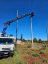 Refuerzan la línea troncal de energía entre Oberá y 25 de Mayo
