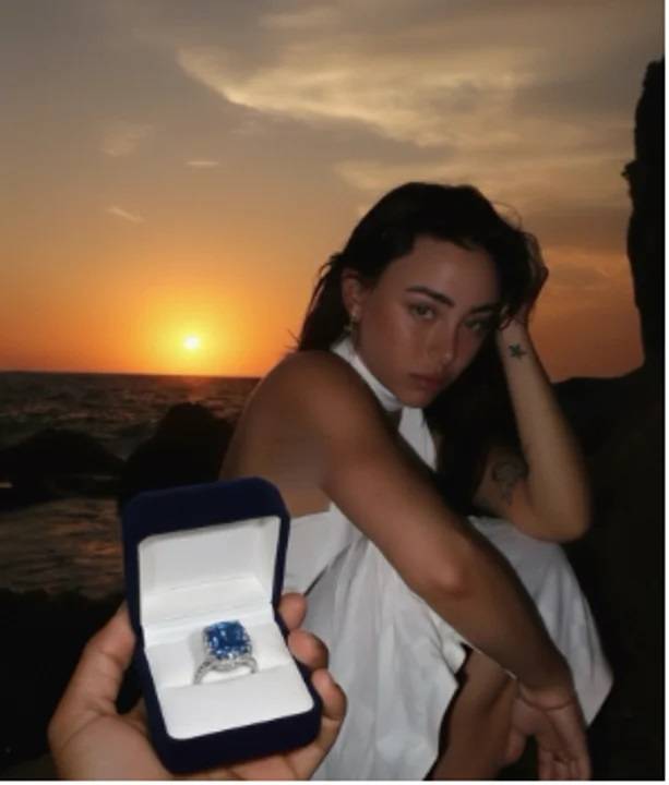 Lamine Yamal sorprendió a Nicki Nicole con un anillo de diamantes