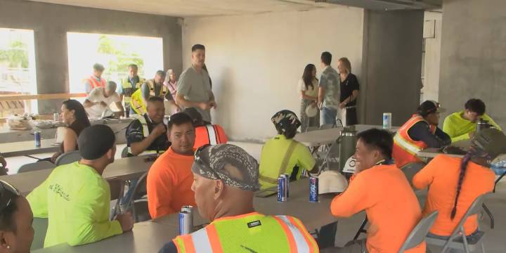 Affordable housing project reaches construction milestone