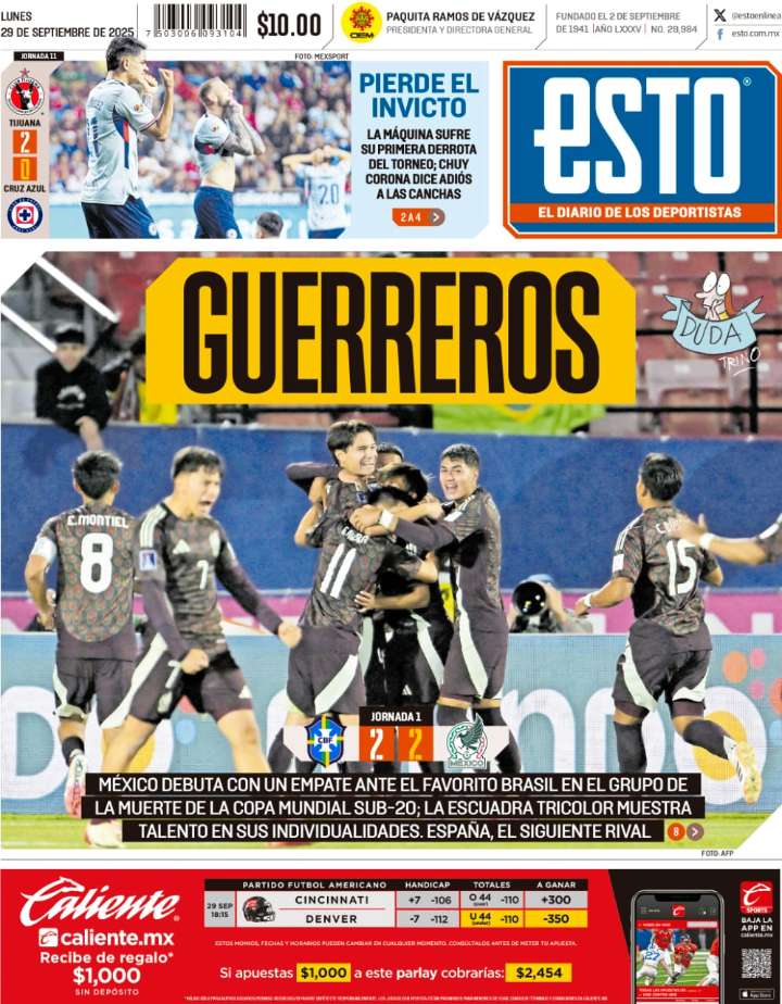 ESTO 29 de septiembre del 2025