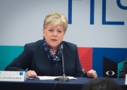 Alicia Bárcena lamenta fallecimiento de escolta en accidente automovilístico