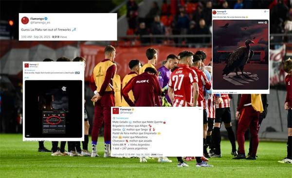 Del folclore al mal gusto: las provocaciones de Flamengo a los argentinos
