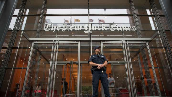 Donald Trump files $15 billion defamation lawsuit against The New York Times : NPR