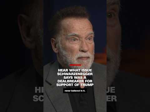 Hear what issue Schwarzenegger says was a dealbreaker for support of Trump