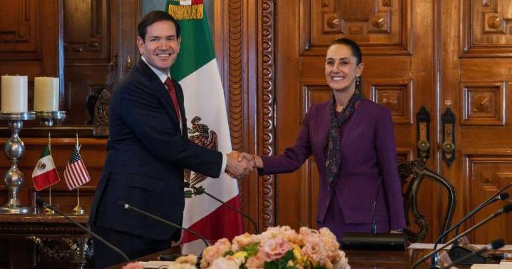 Claudia Sheinbaum se reúne con Marco Rubio en Palacio Nacional
