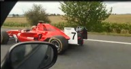 Drive of red F1-style racing car arrested by Czech police after 6 years