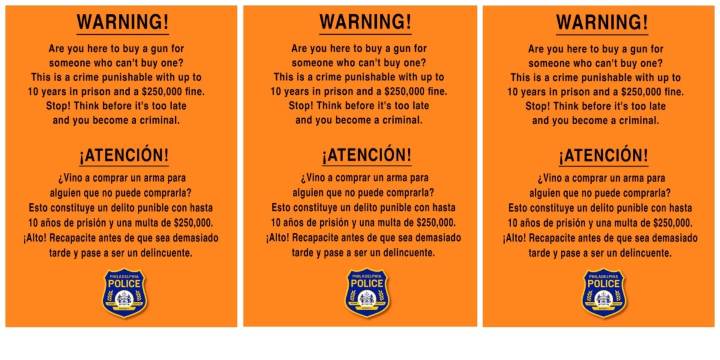 Can Gun Store Signs Decrease Shootings?