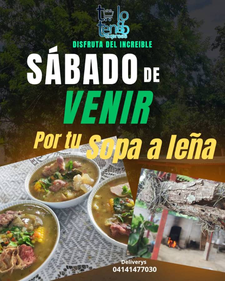 YA LA SOPA ESTÁ LISTA, estamos activos en tu ranchito criollo