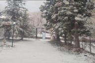 Mendoza recibió la primavera con lluvias, granizo y nieve: fotos y videos