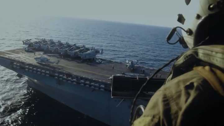 Estados Unidos revela video de grupo anfibio en el Caribe: las presión contra Venezuela sigue