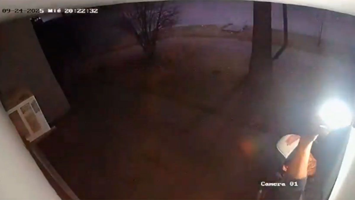 Video: un malviviente fue grabado mientras robaba focos de las viviendas del Bº Autonomía